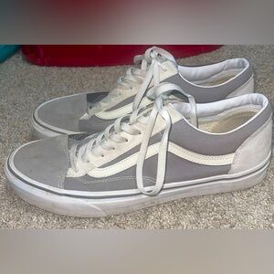Vans Men’s 12 shoe suede canvas gray Old Skool drizzle